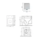 Унітаз підвісний Nic Design Cool 34х52х26 см, білий матовий (003242003)