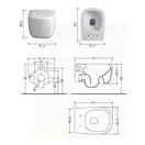 Унітаз підвісний Nic Design Ovvio, cipria (003479060)