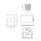 Унітаз підвісний Nic Design Semplice, антрацит (003699013)