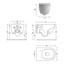 Унітаз підвісний Nic Design Pin, антрацит матовий (003709013)