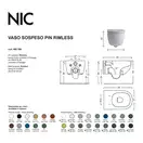 Nic-Design Nic Design Pin Унітаз підвісний, Cemento matt (003709047_005712047)
