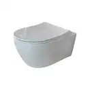 Унітаз підвісний безободковий Quarter Bath Deep з кришкою Slim, білий (70DE03054.00.1_30SCD.03WG)