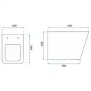 Rea Tomas Подвесной унитаз Rimless, белый (REA-C1257)
