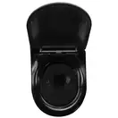Подвесной унитаз REA CARLO FLAT MINI GOLD BLACK (REA-C8990)