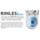 Rea IVO Подвесной унитаз Rimless, белый (REA-C9201)