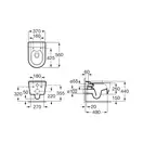 Унітаз підвісний Roca Inspira Square Rimless 56х37, білий (A346527620)