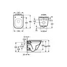 Roca Gap Rimless Square Compacto подвесной унитаз, белый (A34H473000)