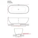 Ванна з штучного каменю Artceram Hoop 170x70 (ACW002 05)