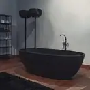 Ванна зі штучного каменю Flaminia APP 165x80 h52, 5cm, чорний глянсовий (AP165V) (AP165VNER)