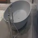 Ванна зі штучного каменю Flaminia APP 176x91 h52,5cm, Cenere matt (AP176V) (AP176VCEN)