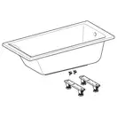 Ванна акриловая 150 х 70 х h42 см Geberit Selnova Square в комплекте с ножками (554.381.01.1)