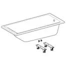 Geberit Selnova Square Ванна акриловая 170x75, белая (554.385.01.1)