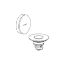 Зовнішня частина набору для зливу та переливу Hansgrohe Flexaplus II (колір – чорний матовий)  58187670