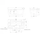 Ванна акриловая Knief Cube 1700 х 800 х 600 мм, белая (0100-284) фото 3 Aquada.com.ua