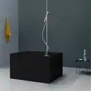 Nic-Design Ванна зі штучного каменю Nic Design Tub 100х100х60h см, чорний глянсовий (014234008)