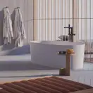 ванна кам'яна Omnires Ovo 160x75 овальна white (OVOWWBM)