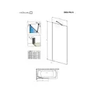 Шторка для ванни Idea PNJ II 80, RADAWAY (10001080-01-01)