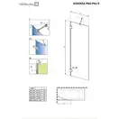 Шторка для ванни Essenza Pro PNJ II 70, RADAWAY (10101070-01-01)