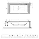 Панель до ванни фронтальна 190х58, RADAWAY (OBEX.190.58WH)