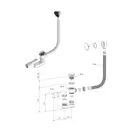 Сифон для ванни Clik-Clak R135L Radaway