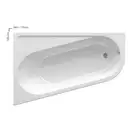 Ravak Chrome Ванна асимметричная левая 170x105, белая (CA31000000)