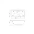 Ванна акрил.Vita 180*90 A24T082000 +ніжки  Roca