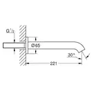 Вилив для ванни Grohe Essence, supersteel (13449DC1)