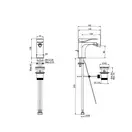 Fima Carlo F3722NS.WS Змішувач для біде Quad black matt Water Saving  Fima ІТАЛІЯ