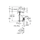 Смеситель для биде Grohe BauLoop (цвет - хром) (23160000) фото 2 Aquada.com.ua