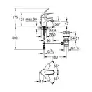 Смеситель для биде, однорычажный Grohe Euroeco (цвет- хром) (23266000) фото 2 Aquada.com.ua