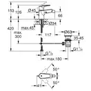 Grohe StartEdge Смеситель для биде, хром (23345001)