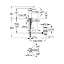 Grohe Essence New Змішувач для біде S-Size, чорний матовий (24395KF1)
