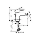 Hansgrohe Talis E Смеситель для биде, матовый черный (71720340)