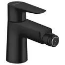 Смеситель для биде, однорычажный Hansgrohe Talis E (цвет - чёрный матовый), с донным клапаном (71720670) фото 1 Aquada.com.ua