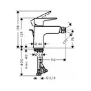 Hansgrohe Talis E Смеситель для биде, золото (71720990)