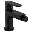 Смеситель для биде Hansgrohe Rebris S (цвет - чёрный матовый), с металлическим донным клапаном 72212670