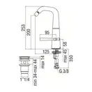 LK00119/2CR Змішувач для біде з дон клапаном хром Nobili ІТАЛІЯ (LK00119/2CR)