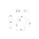 змішувач для біде Omnires Siena chrome (SN7320CR) (SL7720CR)