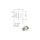 Змішувач для душа GRB Kala на 1 вихід, хром (60115600)