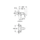 Смеситель для душа, однорычажный Grohe Euroeco (23268000) фото 2 Aquada.com.ua