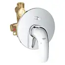 Смеситель однорычажный для душа Grohe Eurostyle Solid DN 15 (цвет - хром) комплект внешней и внутренней частей (23730003) фото 1 Aquada.com.ua