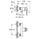Grohe StartEdge Смеситель для душа, хром (24197001)