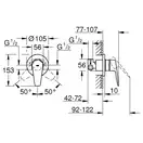 Одноважільний змішувач для душу Grohe BauEdge New (29040001)
