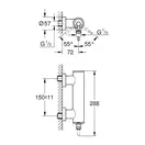 Grohe Atrio Смеситель для душа, хром (32650003)