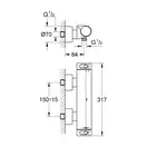 Термостат для душу Grohe Grohtherm 2000 (34169001)
