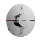 Термостат на 2 потребителя со встроенной защитной комбинацией EN 1717 Hansgrohe ShowerSelect Comfort S (цвет - хром) 15556000
