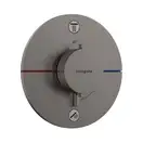 Термостат на 2 потребителя со встроенной защитной комбинацией EN 1717 Hansgrohe ShowerSelect Comfort S (цвет - матовый чёрный хром) 15556340