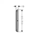 HANSGROHE ShowerSelect Comfort E Вентиль на 3 потребителя, белый матовый (15573700)