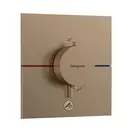 Термостат скрытого монтажа на 1 потребитель и дополнительный выход Hansgrohe ShowerSelect Comfort E (цвет - шлифованная бронза) 15575140