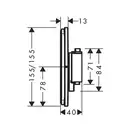 Hansgrohe ShowerSelect Comfort E Термостат, мат. черный хром (15575340)